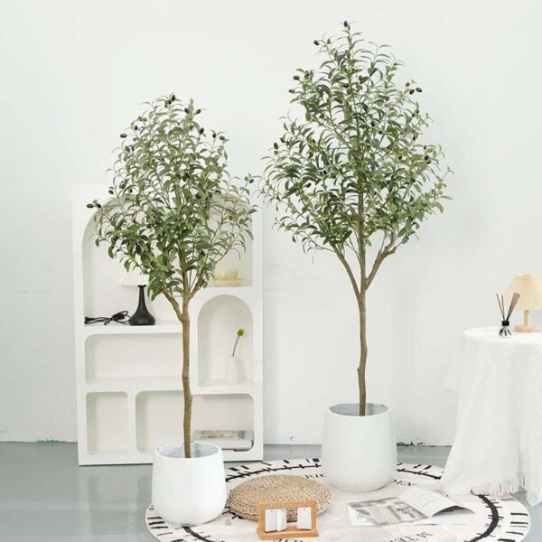 Large Artificial Olive Tree Potted Plant - Image 4