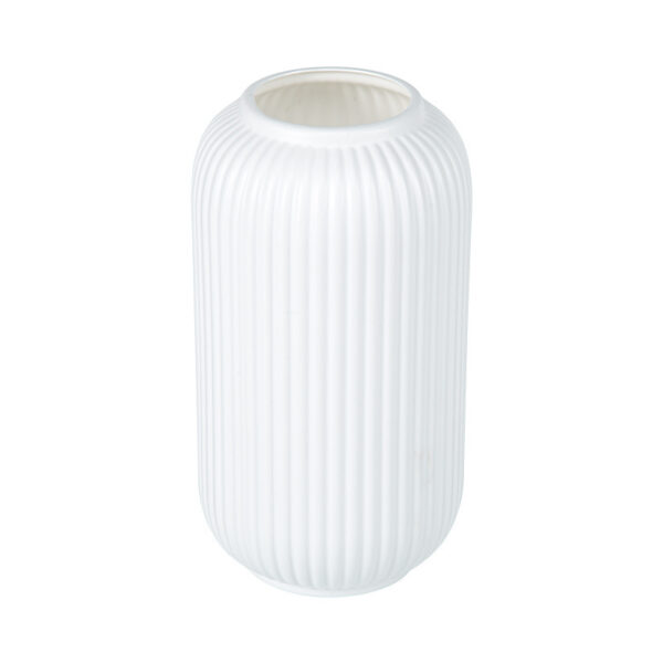 Vertical Striped Plastic Lantern Vase - Image 4