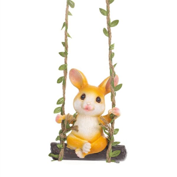 Rabbit Swing Resin Ornament - Image 3