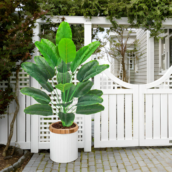 Large Banana Leaf Plastic Plant - Image 2