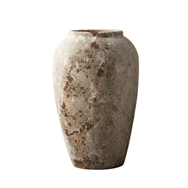 Mottled Retro Chinese Pottery Vase - Image 3